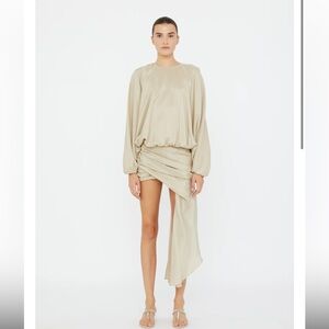 NWT CHRISTOPHER ESBER PARACHUTE SILK DRAPE MINI DRESS size US4/AU8